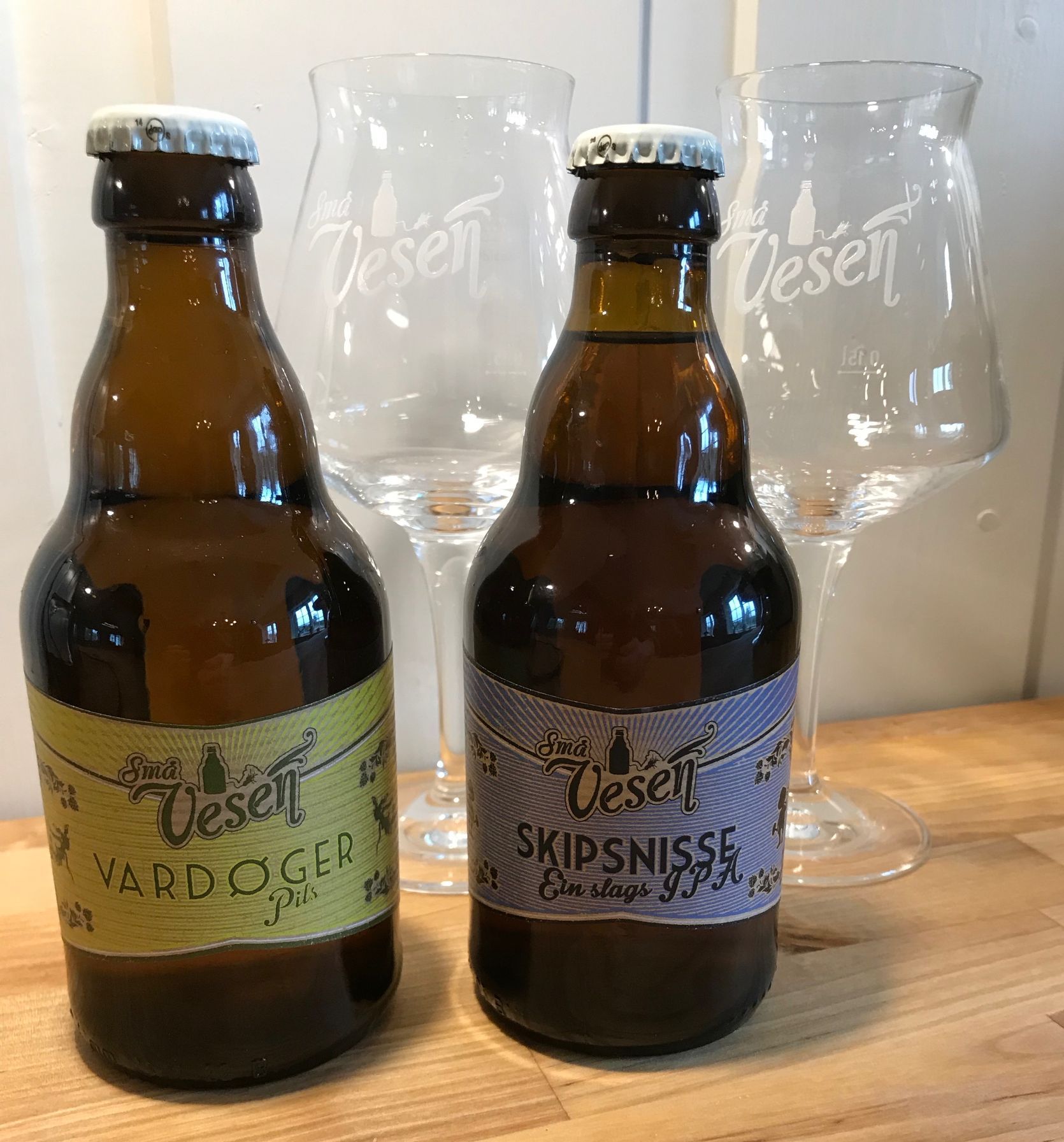To ølflasker